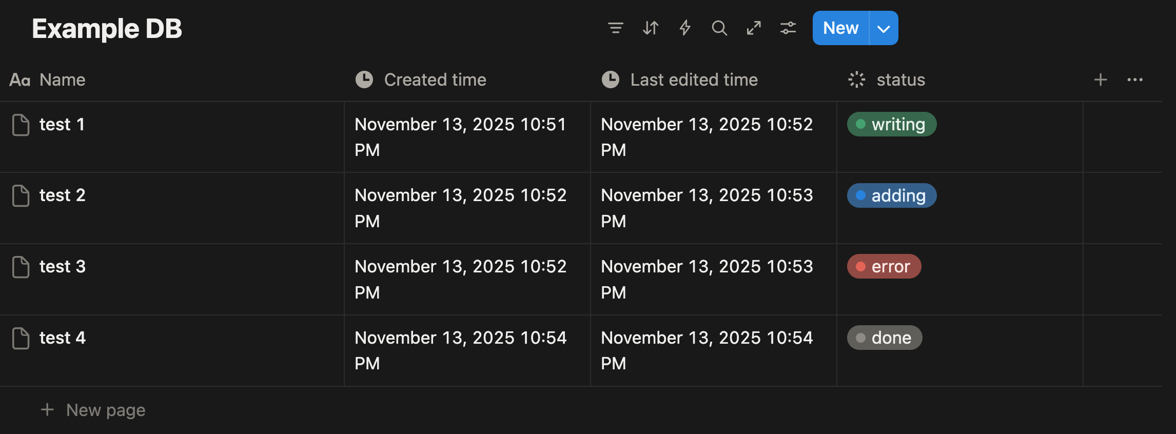 Notion Database 설정