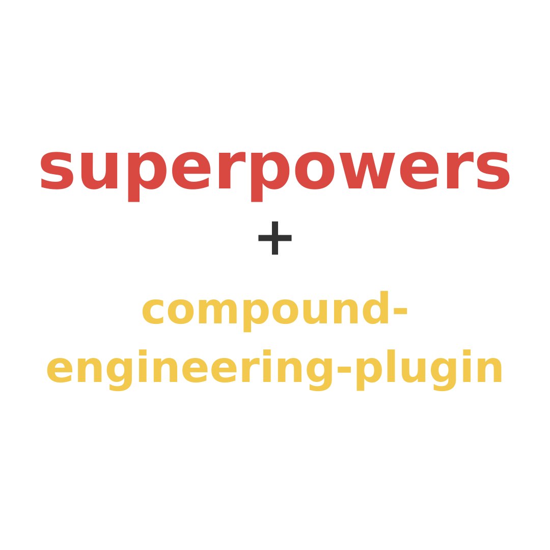 superpowers + compound-engineering-plugin